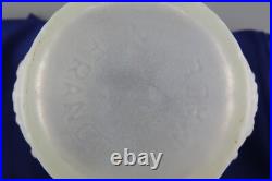 Magnifique grand vase en verre dépoli de style art déco, signé MADE IN FRANCE