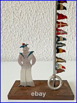 Marque Verre Art Déco à Décor De Drapeaux Par Sudre