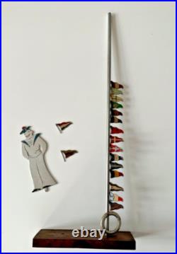 Marque Verre Art Déco à Décor De Drapeaux Par Sudre