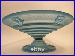 Maurice Model Cristalleries De Verdun Grande Coupe En Verre Epoque Art Deco 1930