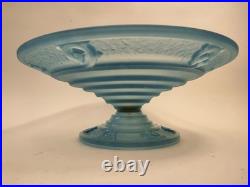 Maurice Model Cristalleries De Verdun Grande Coupe En Verre Epoque Art Deco 1930