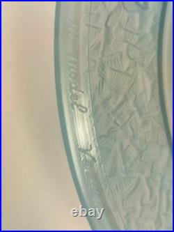 Maurice Model Cristalleries De Verdun Grande Coupe En Verre Epoque Art Deco 1930