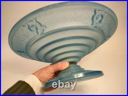 Maurice Model Cristalleries De Verdun Grande Coupe En Verre Epoque Art Deco 1930