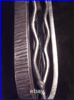 Muller Frères Lampe Art Déco En Fer Forgé & Dôme En Verre Pressé 1930