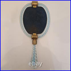 Murano Venini (att.) Face à main / miroir en verre torsadé art déco 1930