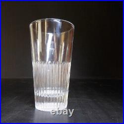 N23.269 art déco table 2 verres cristal alcool blanc transparent rond vintage