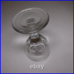 N23.287 cristal miniature 2 verres art déco table vintage fait main alcool
