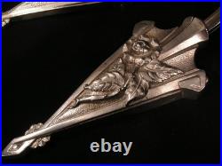 PAIRE D'APPLIQUE ART DÉCO VERRE ET BRONZE NICKELÉ 1930 muller SCONCE LAMP degue