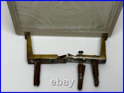 Paire Art Déco Skyscraper Verre Mural Feux IN The Manner Of Marius-ernest Sabino