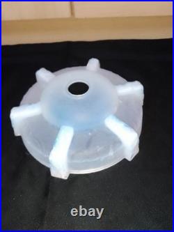 Paire D'abat-jours En Pâte De Verre Opaline Vintage 19 Cm Diffuseur -art déco Paire D'abat-jours En Pâte De Verre Opaline Vintage 19 Cm Diffuseur -art déco