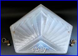 Petite Applique verre opalescent ART DECO 1930 EJG Jean Gauthier Era Muller