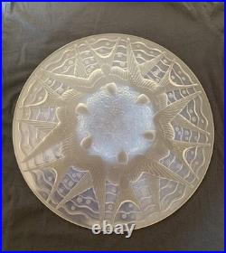 Pierre D'avesn superbe coupe verre opalescent Art Deco hirondelles