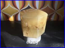 Plafonnier Art Déco Verre Uranium /ouraline-vintage Czech Style -Bakélite -E27