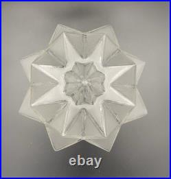 Plafonnier Verre Dépoli Art Deco Forme Skyscraper Building Bon État