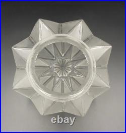 Plafonnier Verre Dépoli Art Deco Forme Skyscraper Building Bon État