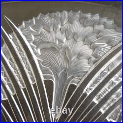 Plat coupe rene lalique france oeillets verre art deco no pierre d avesn