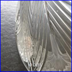 Plat coupe rene lalique france oeillets verre art deco no pierre d avesn