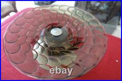 Plateau corbeille verre deco art deco 1930