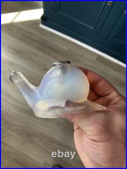 Porte Pique escargots Verre Opalescent Vintage Art deco