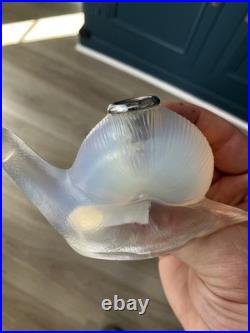 Porte Pique escargots Verre Opalescent Vintage Art deco