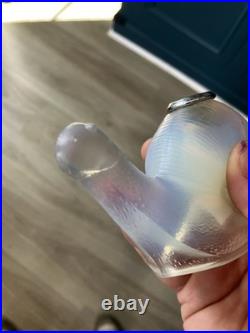 Porte Pique escargots Verre Opalescent Vintage Art deco