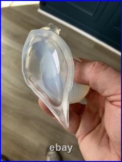 Porte Pique escargots Verre Opalescent Vintage Art deco