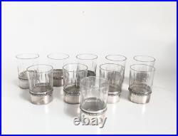 RAVINET orfèvre PARIS verres à liqueur ou alcool époque ART DÉCO