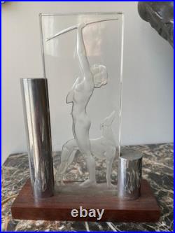 Rare Lampe Veilleuse Art Deco Signée Josheco