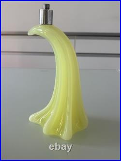 Rare pied de lampe Art Déco en ouraline verre à l'uranium Rare Unique
