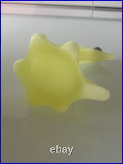 Rare pied de lampe Art Déco en ouraline verre à l'uranium Rare Unique