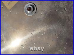 Rare service à liqueur Art Déco signé LB acier inox et verres d'époque