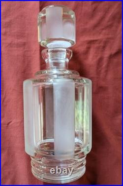 Rare verrerie art déco boissons signée verres cristal design création Tchèque