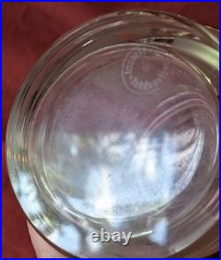 Rare verrerie art déco boissons signée verres cristal design création Tchèque