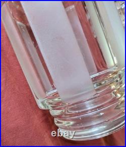 Rare verrerie art déco complet signée verres cristal design création Tchèque