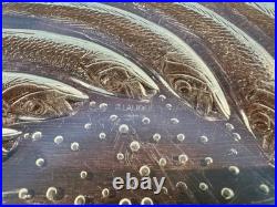 René Lalique Ancienne coupe Poissons Art Deco en verre opalescent signée