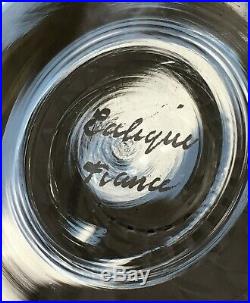 Rene Lalique Bourgueil 6 Wine Glasses 6 Verre A Vin Cristal Taillé Art Deco 1930