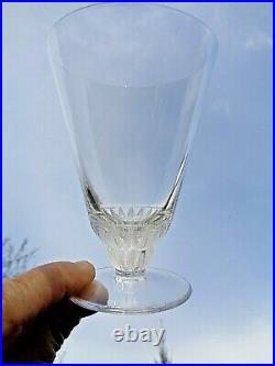 Rene Lalique Champigny 6 Wine Glasses 6 Verre A Vin Cristal Taillé Art Deco 1930