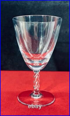 Rene Lalique Guebwiller 4 Wine Glasses 4 Verres A Vin Cristal Taille Art Deco A