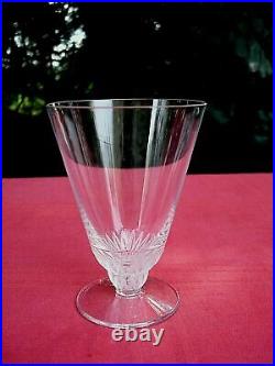 Rene Lalique Set Service Verres A Vin Coupe A Champagne Cristal Taillé Art Deco