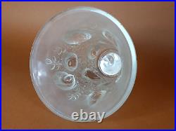 René Lalique vase Art Déco modèle Saint François aux moineaux, verre signé B732