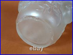 René Lalique vase Art Déco modèle Saint François aux moineaux, verre signé B732