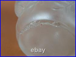 René Lalique vase Art Déco modèle Saint François aux moineaux, verre signé B732