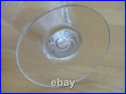 STYLE BACCARAT 6 ANCIENS VERRES LIQUEUR CRISTAL GRAVURE PHENIX ART DECO 5,8 cm