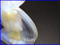 - SUJET ENFANT AU CERCEAU Césari Verrier VERRE OPALESCENT ART DECO
