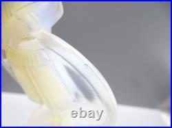 - SUJET ENFANT AU CERCEAU Césari Verrier VERRE OPALESCENT ART DECO