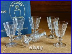 Saint Louis 6 Verres Hauteur 11 Cm Modele Caton Art Deco