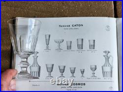 Saint Louis 6 Verres Hauteur 11 Cm Modele Caton Art Deco