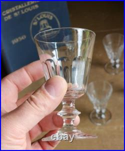 Saint Louis 6 Verres Hauteur 11 Cm Modele Caton Art Deco