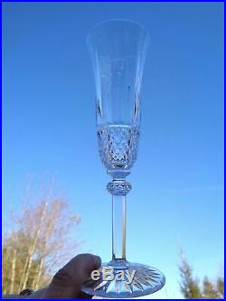 Saint Louis Tommy 4 Tall Fluted Sektgläser Flute A Champagne Cristal Taillé