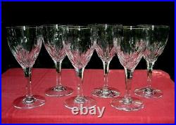 Saint Louis VIC 6 Wine Glasses Weingläser Verres A Vin Cristal Taillé Art Deco A